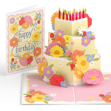 Load image into Gallery viewer, Full Bloom Birthday Cake Lovepop Card
