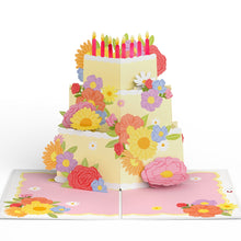 Load image into Gallery viewer, Full Bloom Birthday Cake Lovepop Card
