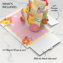 Load image into Gallery viewer, Full Bloom Birthday Cake Lovepop Card
