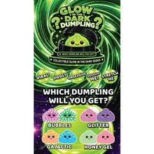 Load image into Gallery viewer, Fun Doh 4" Glow in the Dark Mystery Dumpling Black Baskets
