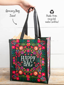 XL Tote - Happy Bag  Red Florals