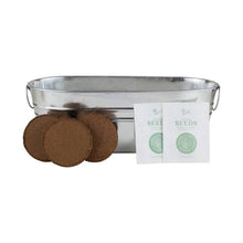 Load image into Gallery viewer, Galvanized Windowsill Grow Kit – Pizza Night Indoor Gift
