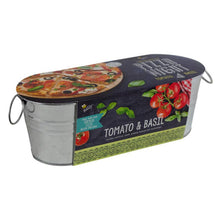 Load image into Gallery viewer, Galvanized Windowsill Grow Kit – Pizza Night Indoor Gift
