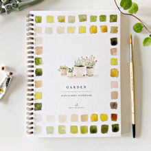 Load image into Gallery viewer, Garden Watercolor Workbook and Watercolor Paint Set
