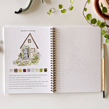 Load image into Gallery viewer, Garden Watercolor Workbook and Watercolor Paint Set
