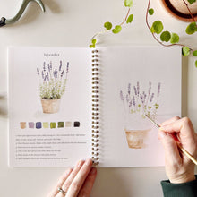 Load image into Gallery viewer, Garden Watercolor Workbook and Watercolor Paint Set
