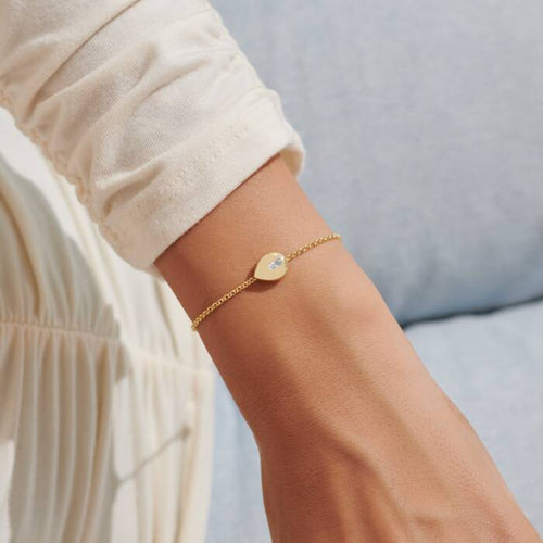 Gem Glow Teardrop Bracelet - Gold