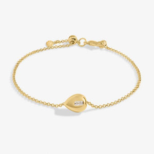 Gem Glow Teardrop Bracelet - Gold