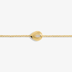 Gem Glow Teardrop Bracelet - Gold