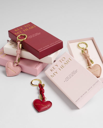Gift Boxed Keychain 'Key To My Heart' in Red