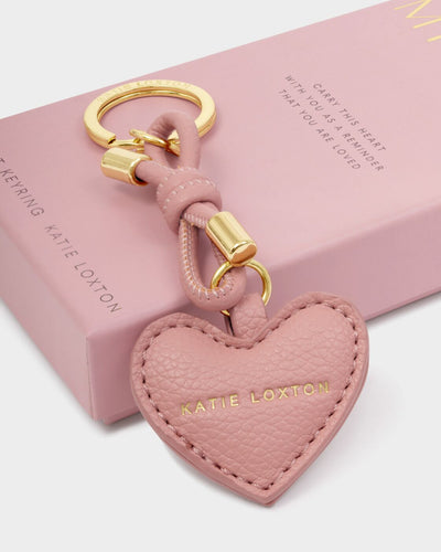 Gift Boxed Keychain 'Key To My Heart' in Rose Pink
