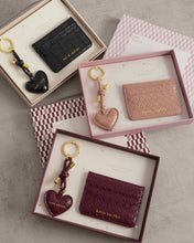 Load image into Gallery viewer, Gift Boxed Woven Keychain &amp; Card Holder - Cherry Woven
