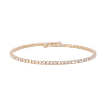 Load image into Gallery viewer, Gold Crystal Bangle
