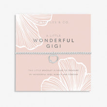 Load image into Gallery viewer, Grandmother A Little &#39;Wonderful Gigi&#39; Bracelet  - Silver
