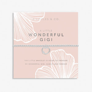 Grandmother A Little 'Wonderful Gigi' Bracelet  - Silver