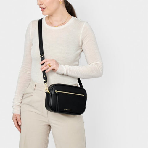 Hallie Crossbody Crossbody Bag - Black