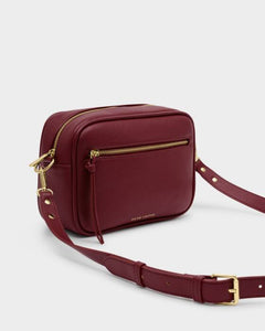 Hallie Crossbody Crossbody Bag with Double Straps - Cherry