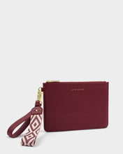 Load image into Gallery viewer, Hallie Wristlet Pouch - Cherry

