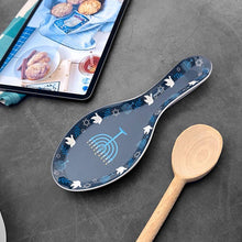 Load image into Gallery viewer, Hanukkah Melamine Spoon Rest
