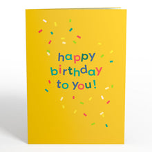 Load image into Gallery viewer, Happy Birthday Confetti Cake Music and Lights Lovepop Card
