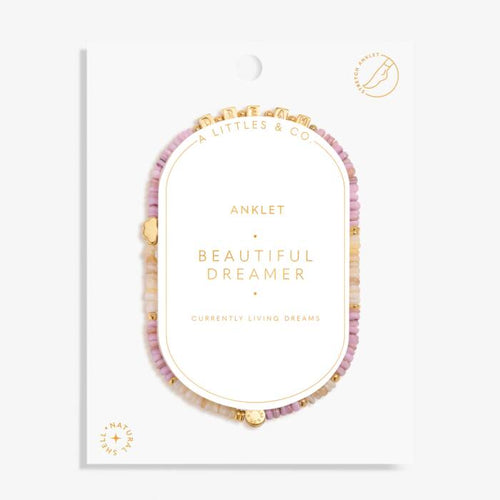 Happy Little Moments 'Beautiful Dreamer' Anklet In Gold-Tone Plating