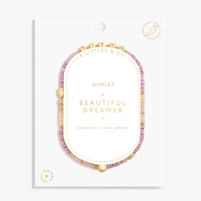 Happy Little Moments 'Beautiful Dreamer' Anklet In Gold-Tone Plating