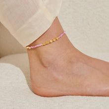 Load image into Gallery viewer, Happy Little Moments &#39;Beautiful Dreamer&#39; Anklet In Gold-Tone Plating
