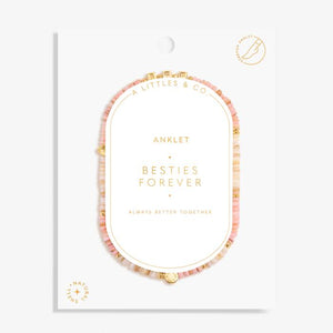 Happy Little Moments 'Besties Forever' Anklet In Gold-Tone Plating