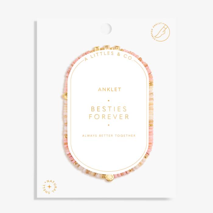 Happy Little Moments 'Besties Forever' Anklet In Gold-Tone Plating