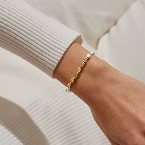 Happy Little Moments 'Birthday Blessings' Bracelet In Silver And Gold-Tone Plating