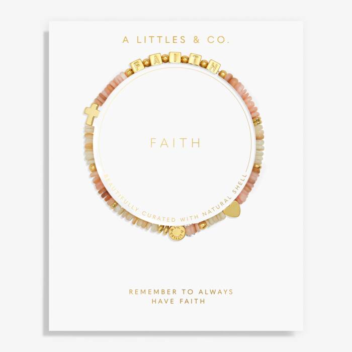 Happy Little Moments 'Faith' Bracelet In Gold Plating