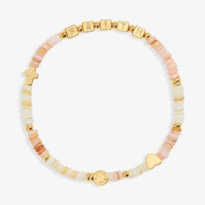Happy Little Moments 'Faith' Bracelet In Gold Plating