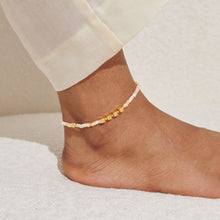 Load image into Gallery viewer, Happy Little Moments &#39;Let Your Soul Glow&#39; Anklet In Gold-Tone Plating
