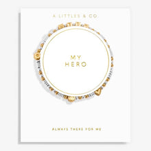 Load image into Gallery viewer, Happy Little Moments &#39;My Hero&#39; Bracelet In Gold-Tone Plating
