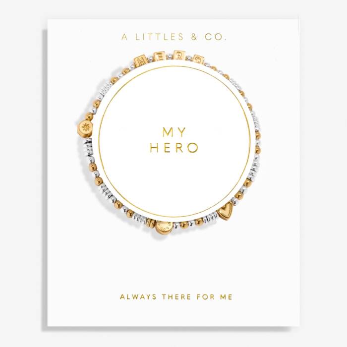Happy Little Moments 'My Hero' Bracelet In Gold-Tone Plating