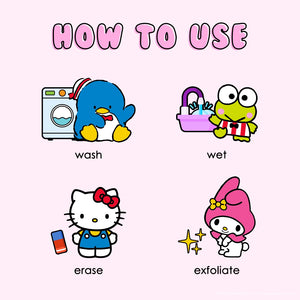 Hello Kitty & Friends 7-Day MakeUp Eraser Set