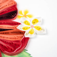 Load image into Gallery viewer, Hibiscus Quilling Card
