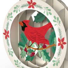 Load image into Gallery viewer, Holiday Cardinal Classic Ornament Lovepop Card
