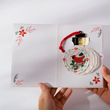 Load image into Gallery viewer, Holiday Cardinal Classic Ornament Lovepop Card
