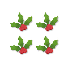 Load image into Gallery viewer, Holly Magnet Set of 4, Magnetic Decor

