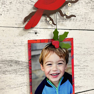 Holly Magnet Set of 4, Magnetic Decor