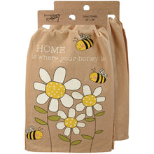 Load image into Gallery viewer, Home Is Where Your Honey Is Kitchen Towel - Dish Towel
