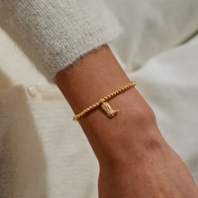 Load image into Gallery viewer, &#39;Howdy Cowgirl&#39; Stretch Bracelet In Gold-Tone Plating
