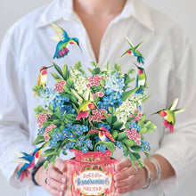 Load image into Gallery viewer, Hummingbird Oasis - Pop Up Card
