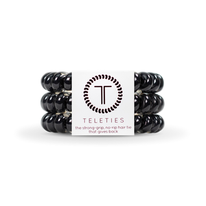 Jet Black Large Hair Ties 