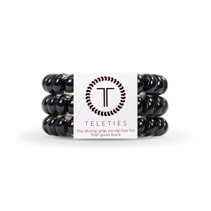Jet Black Large Hair Ties 