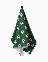 Load image into Gallery viewer, Kick Off Soccer Kitchen Tea Towel by Geometry
