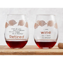 Load image into Gallery viewer, Stemless Wine Glass - Wine, Retired
