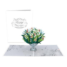 Load image into Gallery viewer, Anniversary Lily of the Valley Lovepop Card
