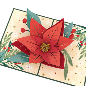 Christmas Poinsettia Bloom Lovepop Card